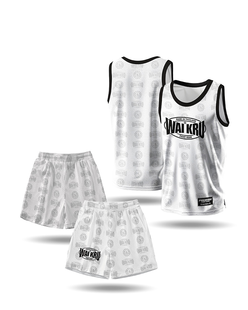 - Wai Kru Performance Shorts – White - Imagen 2