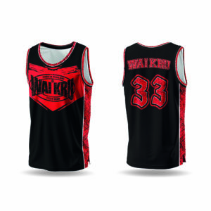 – Wai Kru Performance Tank Top – Black / Red
