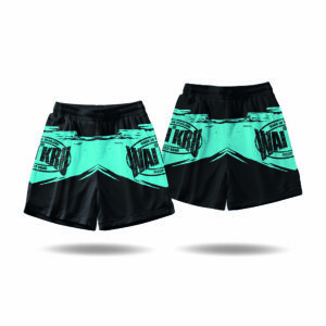 – Wai Kru Performance Shorts – Black / Light Blue