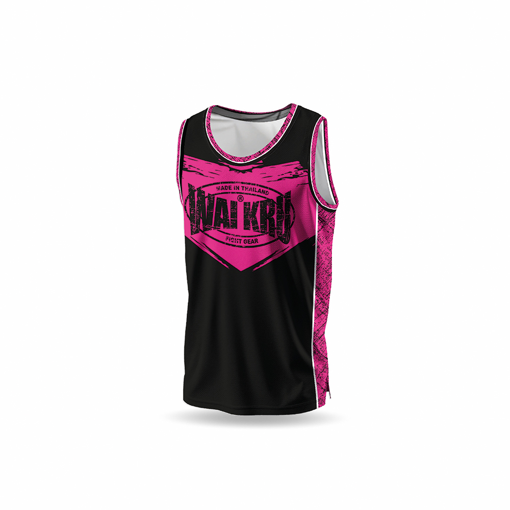 - Wai Kru Performance Tank Top – Black / Pink - Imagen 2