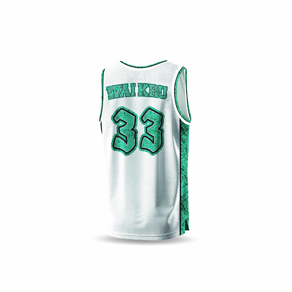 - Wai Kru Performance Tank Top – White / Turquoise - Imagen 4