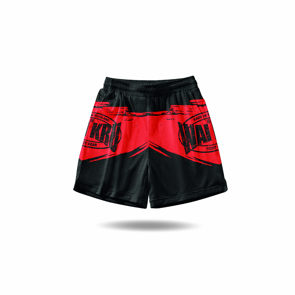 - Wai Kru Performance Shorts – Black / Red - Imagen 3
