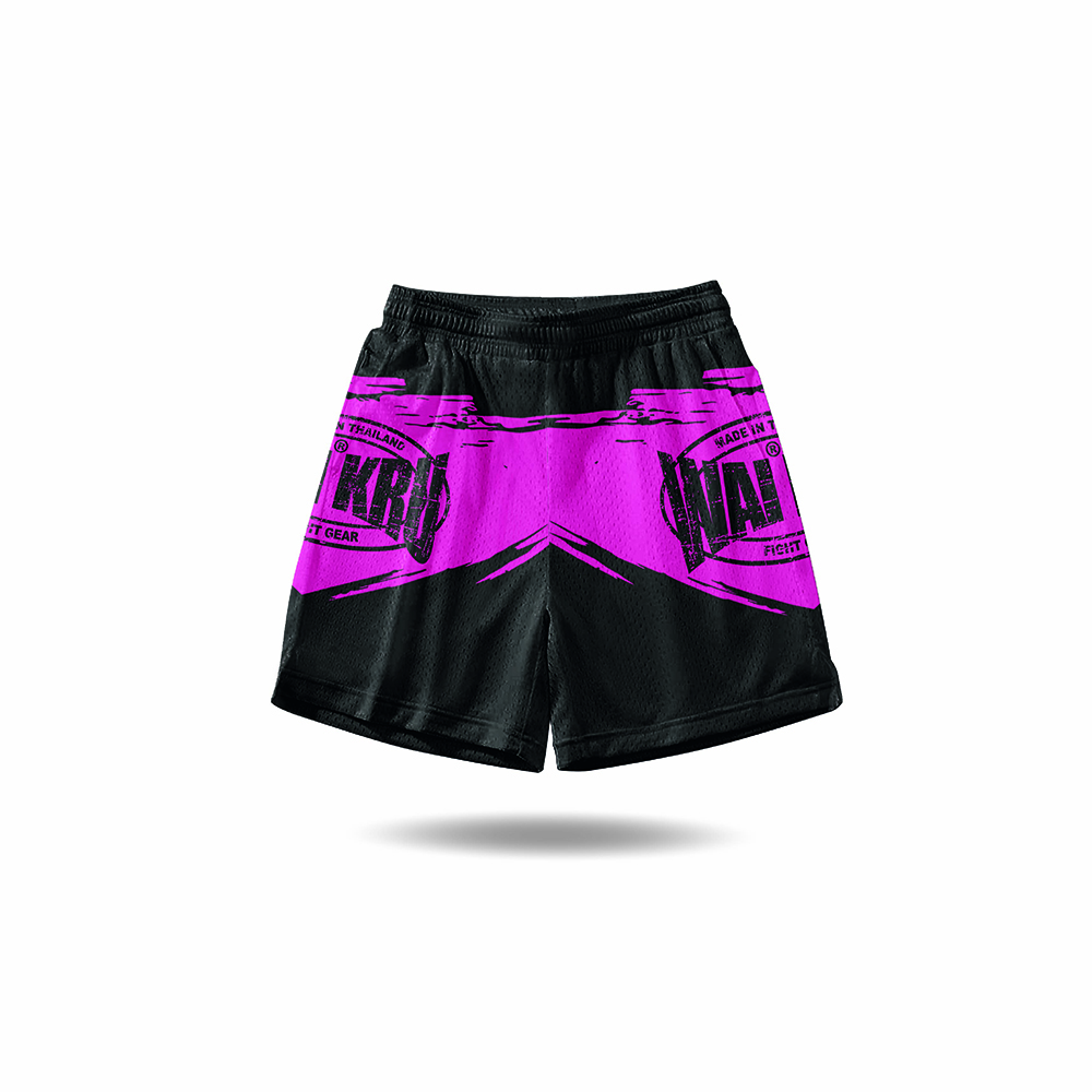- Wai Kru Performance Shorts – Black / Pink - Imagen 3